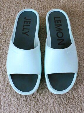 Lemon Jelly Platform Slides Sandals size 41/ 10 US